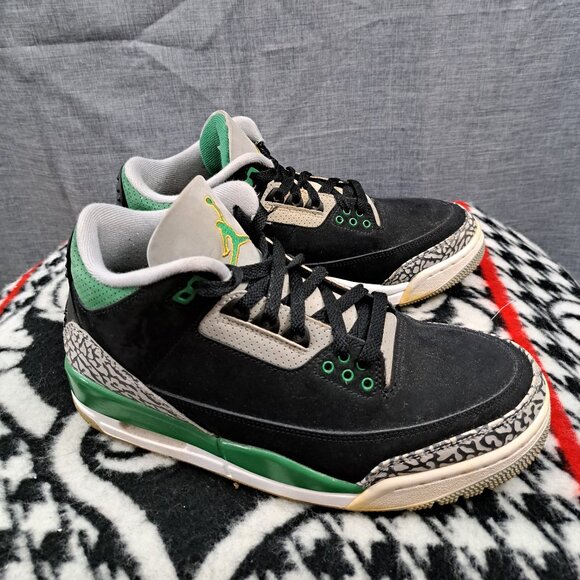 %Size 8 - Men Nike Jordan 3 Retro Mid Pine Green AJ22 main image 6